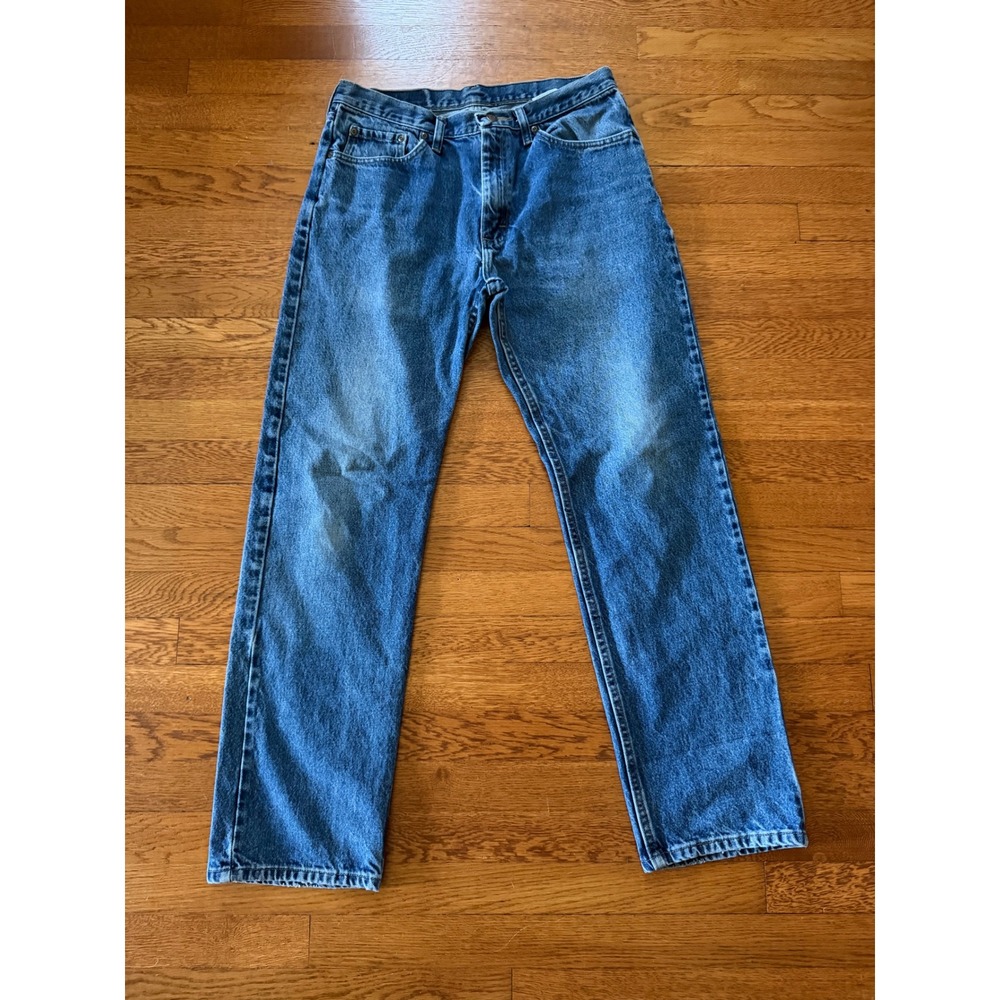 Wrangler Premium Quality Regular Fit Blue Jeans Mens 33x32 Medium Wash 96501MR